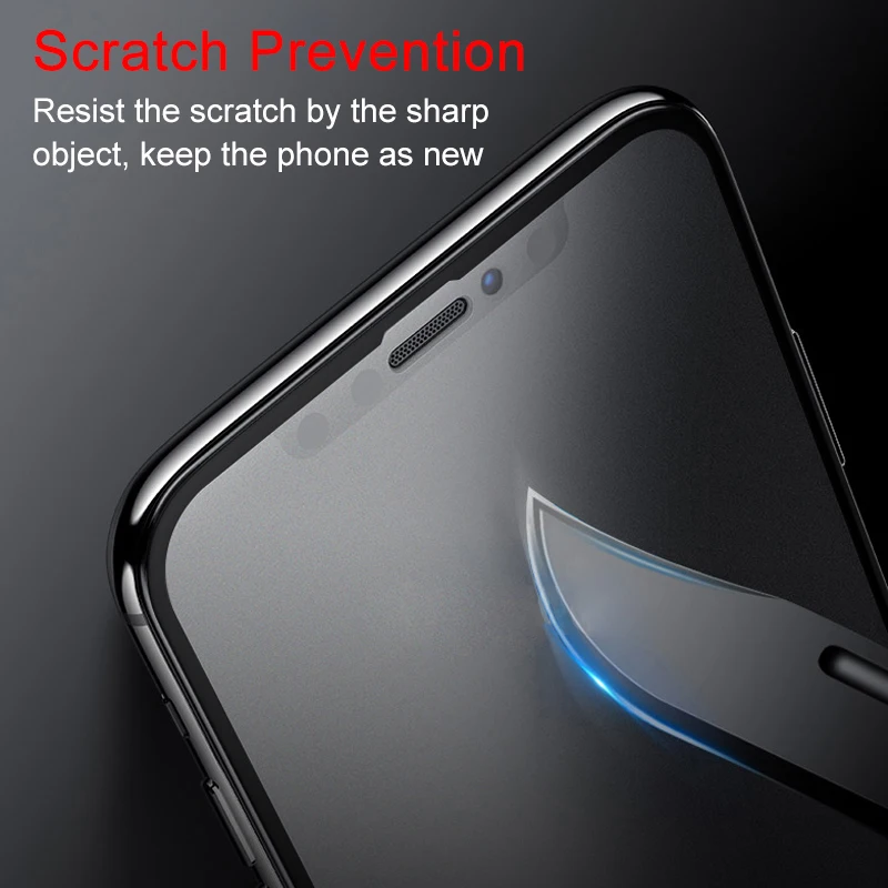 Анти Blue Ray матовая защитная пленка для экрана iPhone X XR XS 11 12 Pro MAX Mini с уровнем