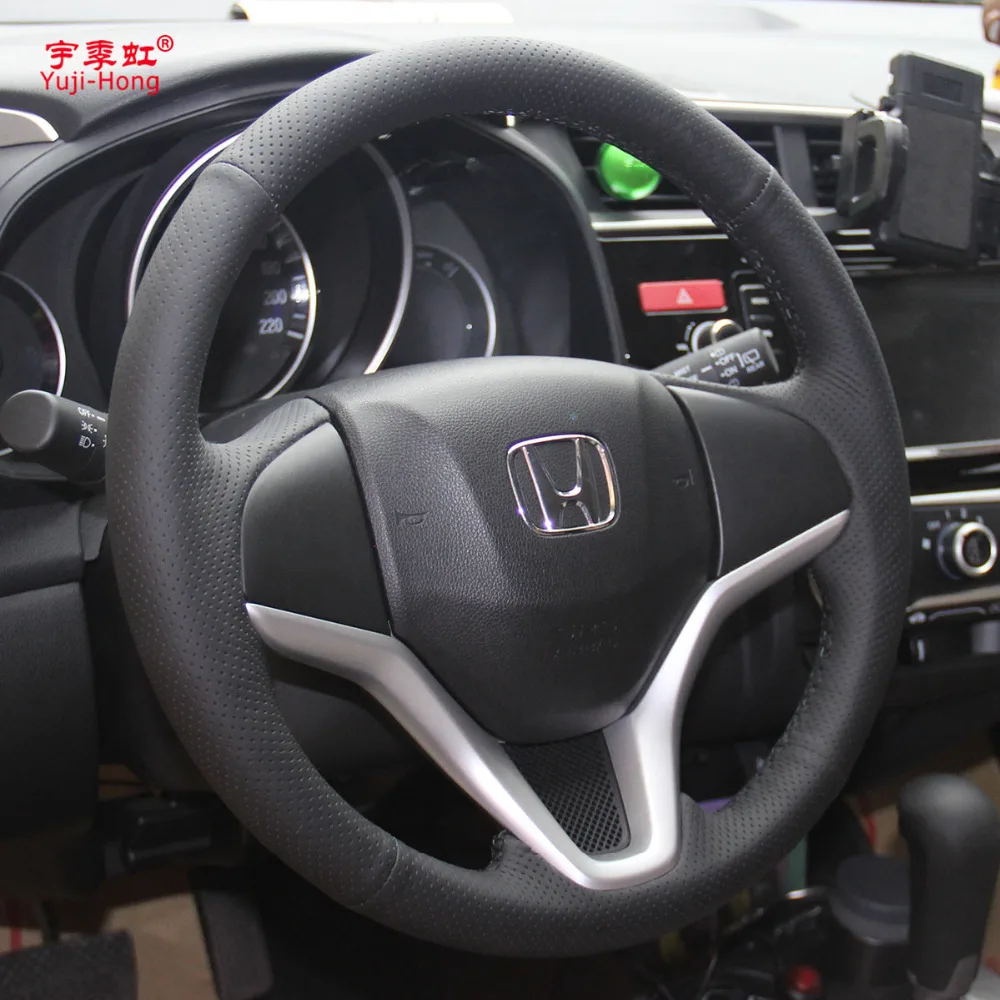 Чехол из искусственной кожи для HONDA Fit Jazz 2014 прошитый вручную чехол