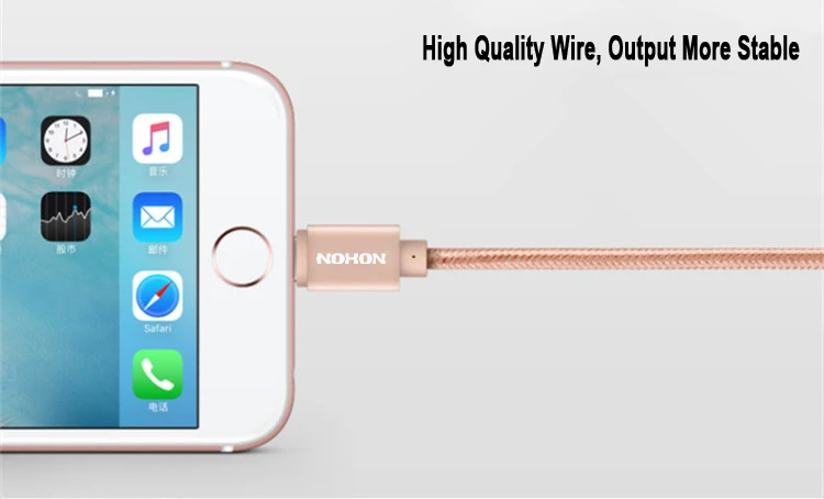 NOHON 8-контактный USB кабель для iPhone 8X7 6 6S Plus 5 5S 5C SE iOS 10 9 8 iPad iPod кабели для быстрой зарядки и синхронизации данных