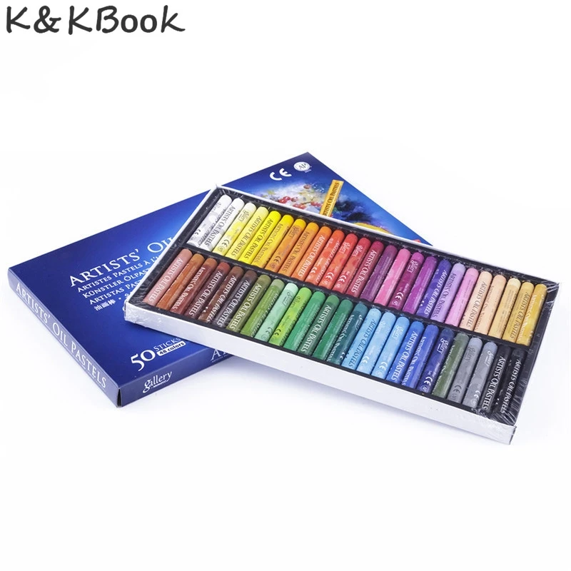 K & KBOOK 50 шт./компл. Масло Набор пастельных красок студенческие канцелярские