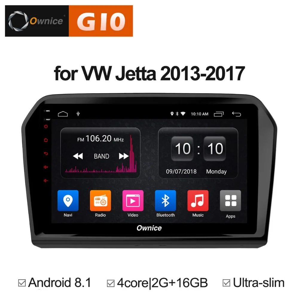 2GB RAM+16GB ROM Android 8.1 Quad 4Core 9 Inch Car DVD Player For Volkswagen VW jetta 2013-2017 GPS Navigation Radio Stereo TPMS |