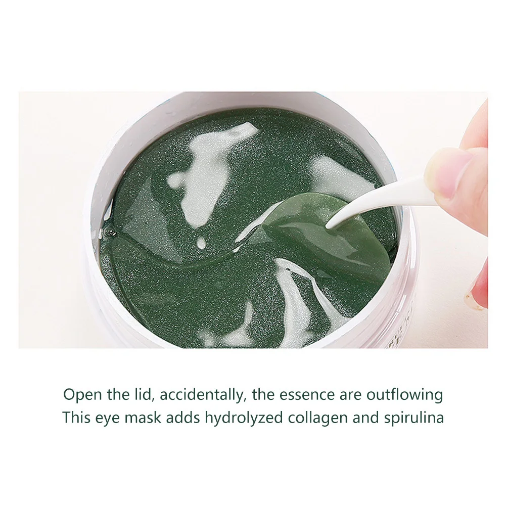 60 шт. коллагеновые маски для глаз с водорослями прозрачные гелевые патчи сна