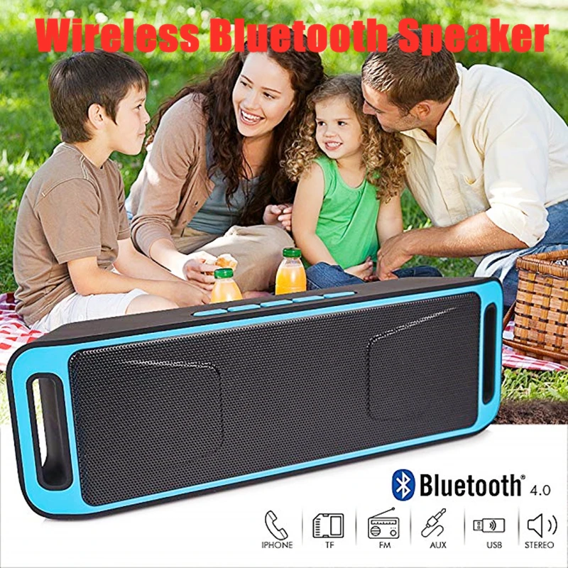 Портативный беспроводной fm-радио Bluetooth колонки Mp3 музыкальный плеер USB Перезаряжаемый радиоприемник 3D стерео радио Поддержка Aux TF FM