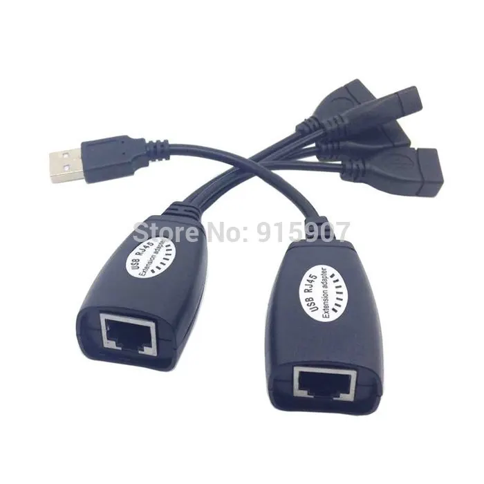 CY USB клавиатура мышь по RJ45 CAT5E CAT6 удлинитель кабеля 4 порта концентратор кабель