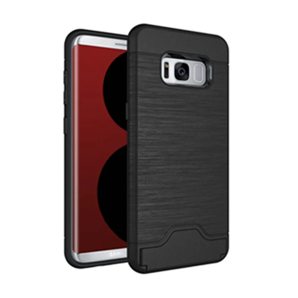 С Подставки держатель карты задняя крышка для Samsung Galaxy S8 плюс S7 край J3 J5 J7 A3 A5 A7 2017