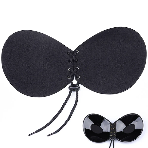 Model 2 Black Женский клейкий бюстгальтер, без бретелек, бандаж, открытая спина, однотонный бюстгальтер, ГЕЛЕВЫЙ, силиконовый, пуш-ап, женское нижнее белье, невидимый бюстгальтер для свадьбы - Цвет: Model 2 Black