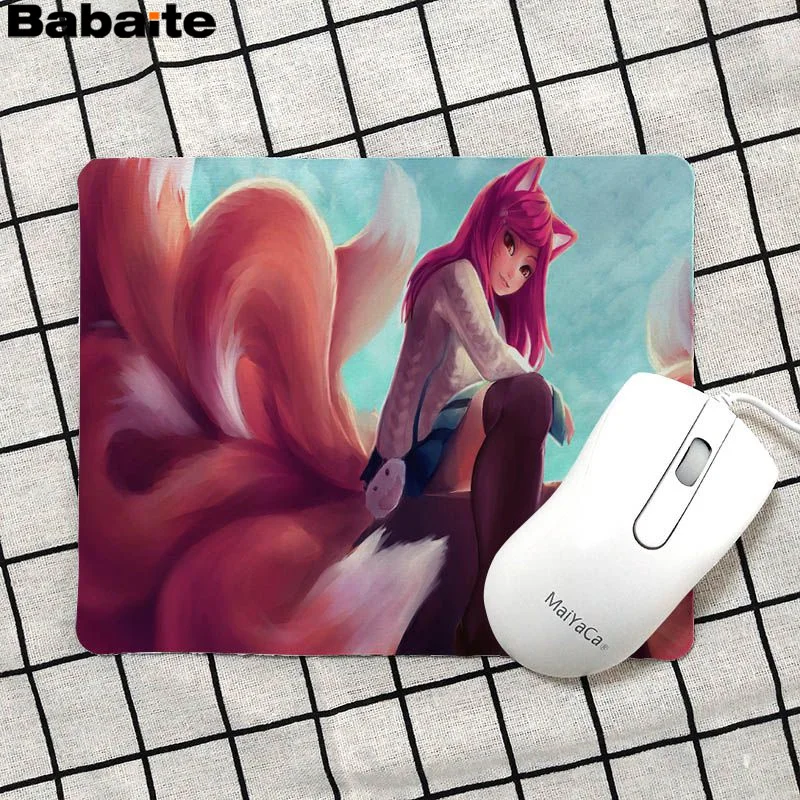 Babaite Лидер продаж Ahri League Of Legends красивый коврик для мышки в стиле аниме оптовая