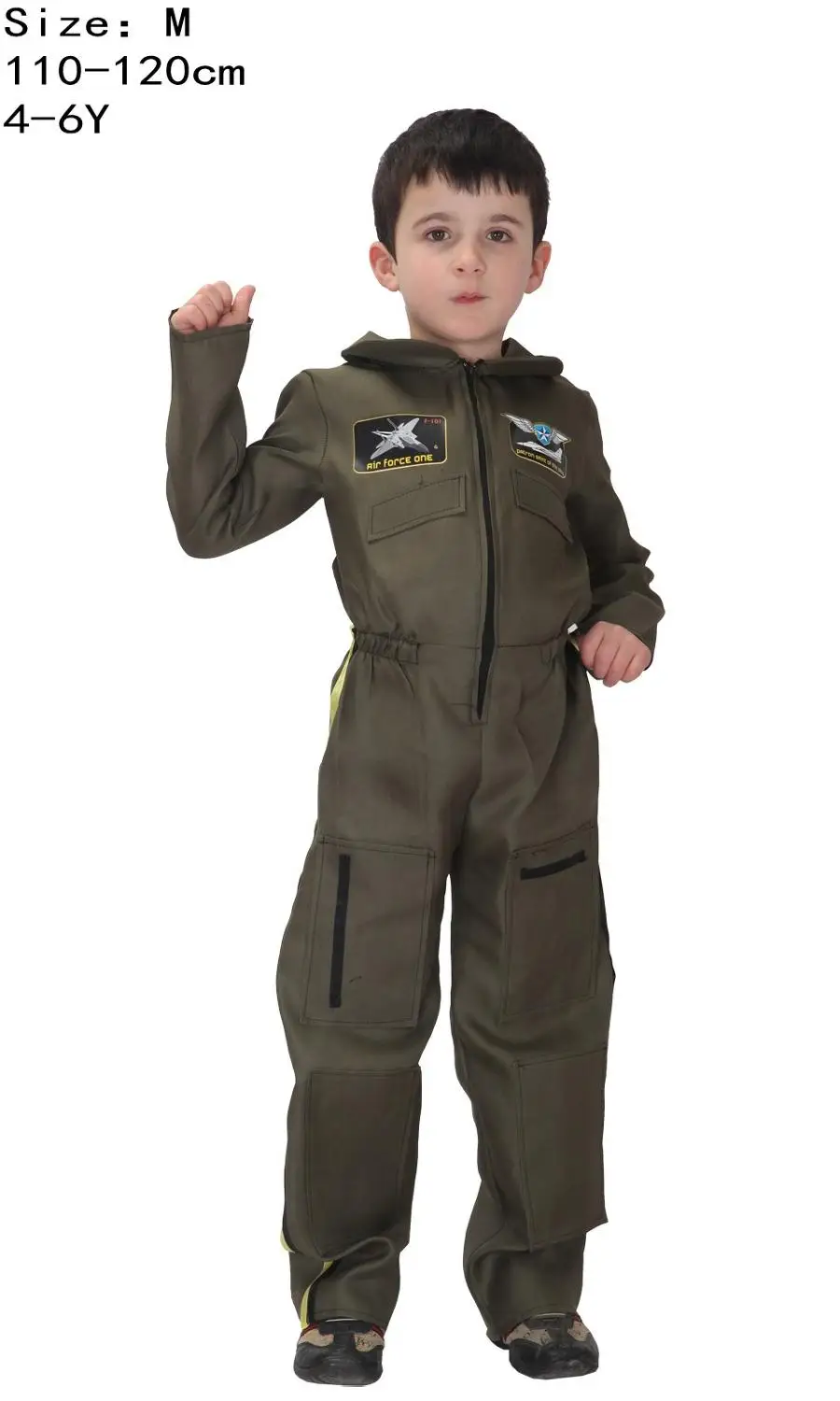 Pilot M Костюм на Хэллоуин, одежда для мальчиков, Детский Костюм Пилота спецназа, Космический костюм, костюмы астронавтов, косплея для детей - Цвет: Pilot M