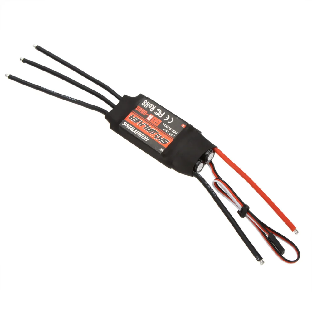 Hobbywing SkyWalker 60A Бесщеточный Регулятор скорости ESC с UBEC электронный для RC вертолет