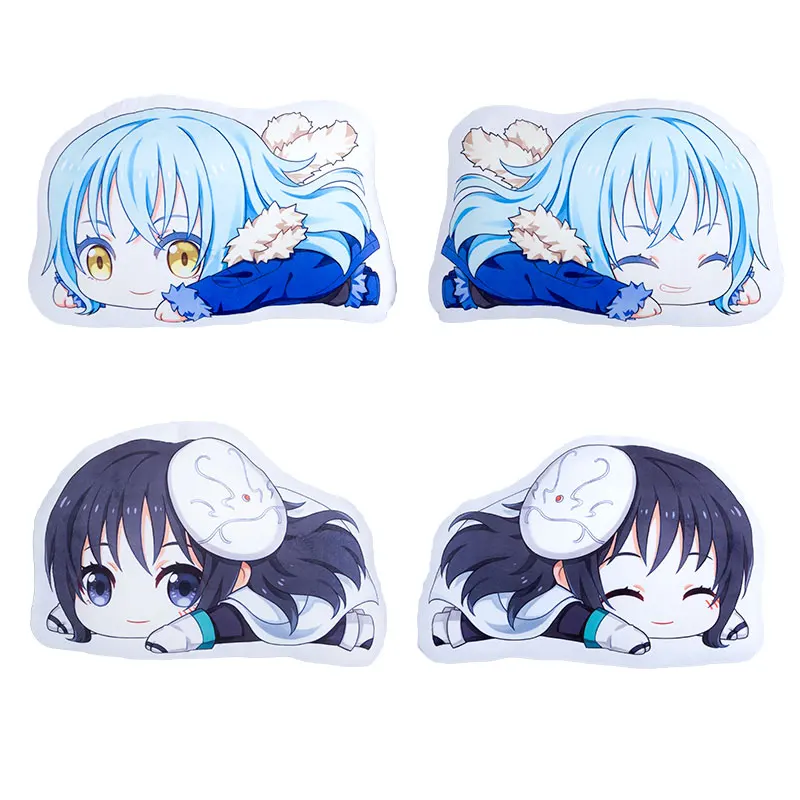 Anime Tensei shitara Slime Datta Ken Rimuru Tempest Cute Cosplay Short Plush Doll Pillow Stuffed Toy Cushion Christmas Gift |