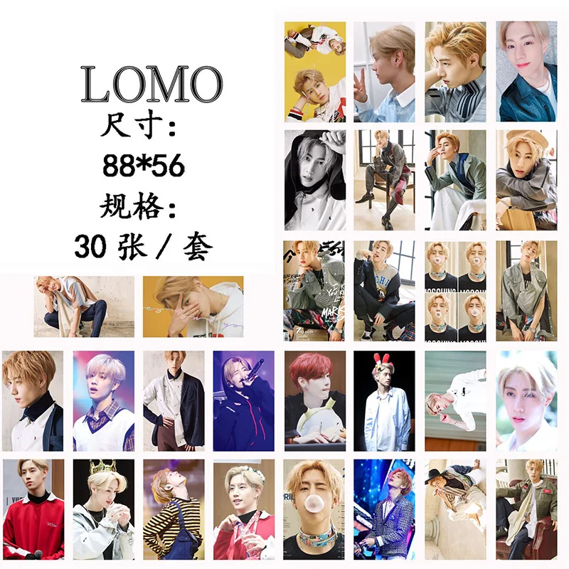30 шт./компл. KPOP GOT7 глаза на вас Ablum фоторамка карты ЛОМО карта изображение Почтовые открытки декоративные канцелярские изделия вентиляторы принадлежности подарок