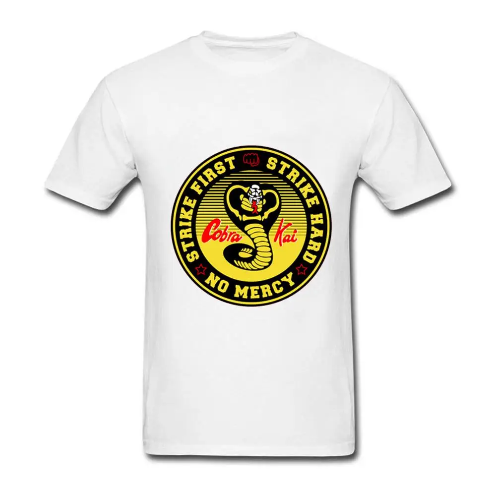 2019 мужская футболка Повседневная брендовая одежда хлопок новый Кобра Kai мальчик
