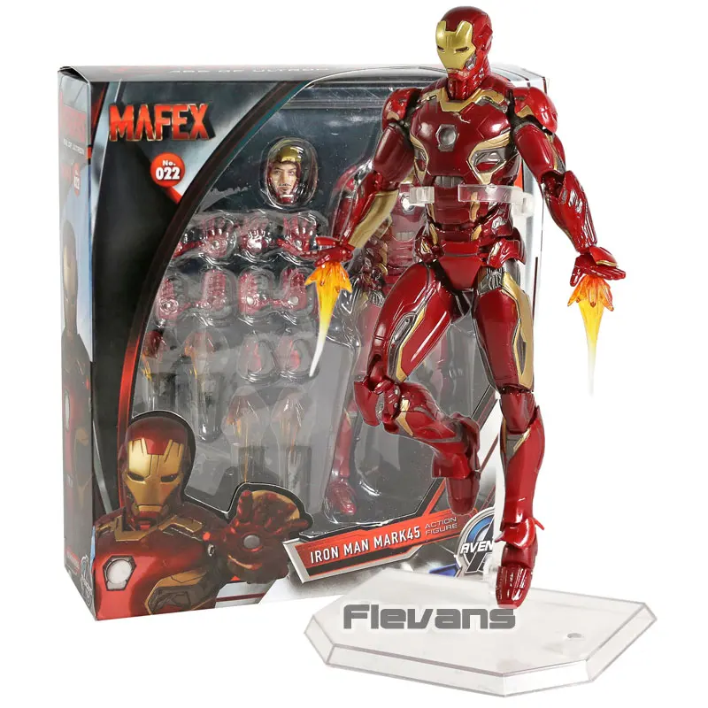 MAFEX № 022 ЖЕЛЕЗНЫЙ ЧЕЛОВЕК Марк МК 45 ПВХ экшн-фигурка Коллекционная модель игрушка