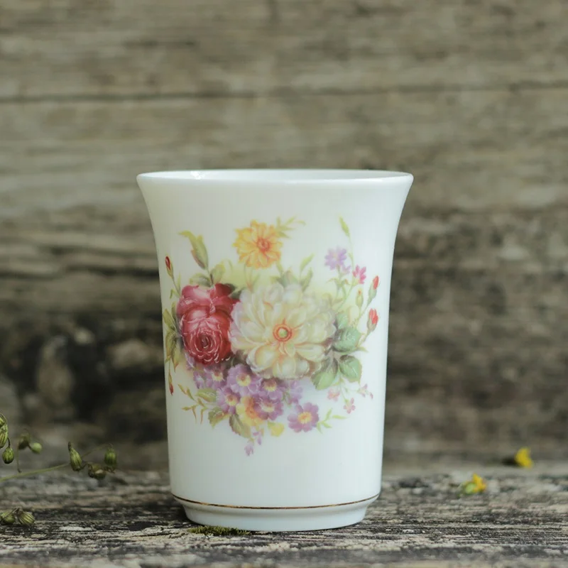 GUCI Ceramic coffee cup with a tea ear trumpet Office China Kung Fu Tea Cup single heat | Дом и сад