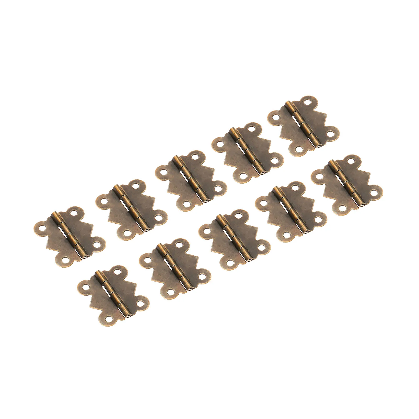 20Pcs 25x20mm Mini Butterfly Door Hinge Antique Bronze Cabinet Jewellery Box Decorative Hinges Furniture Hardware with Screws |