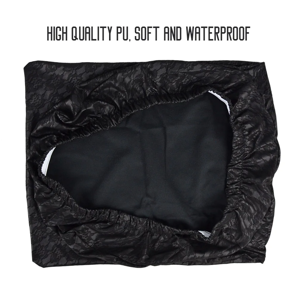 6 шт./лот винно красный/черный/кофейный/фиолетовый кружевной узор ПУ эластичный