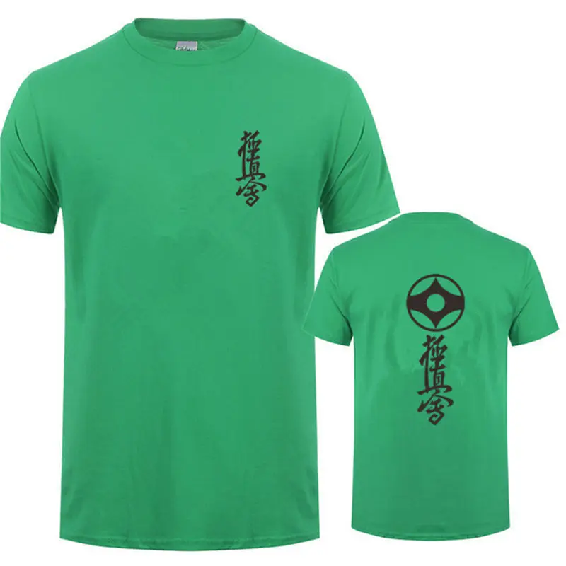 2019 Новая модная летняя футболка аниме Kyokushin каратэ мужские футболки Япония для