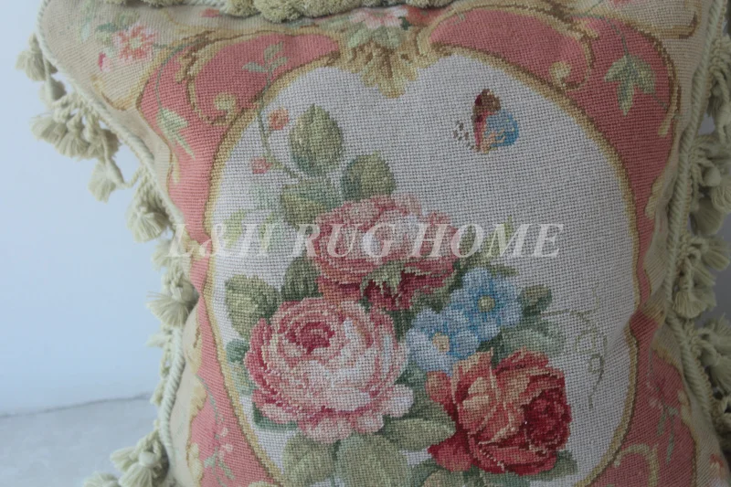 Бесплатная доставка 15K 16 &quotX16&quot Подушка для рукоделия ручная с цветочным