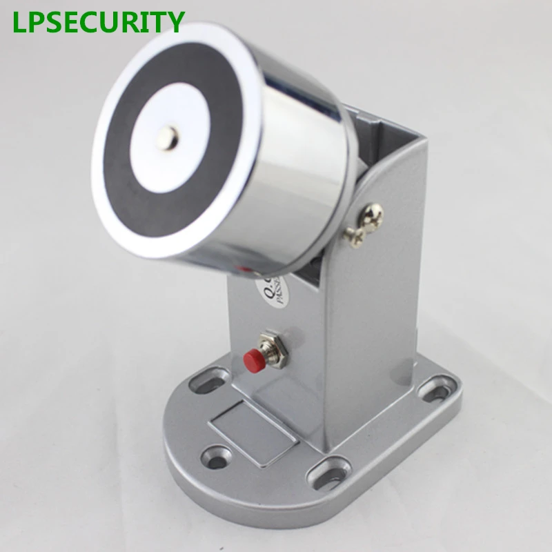 LPSECURITY 12VDC 60kg electric solenoid magnetic door gate stopper holder sucker for fire emergency fail safe model | Безопасность и