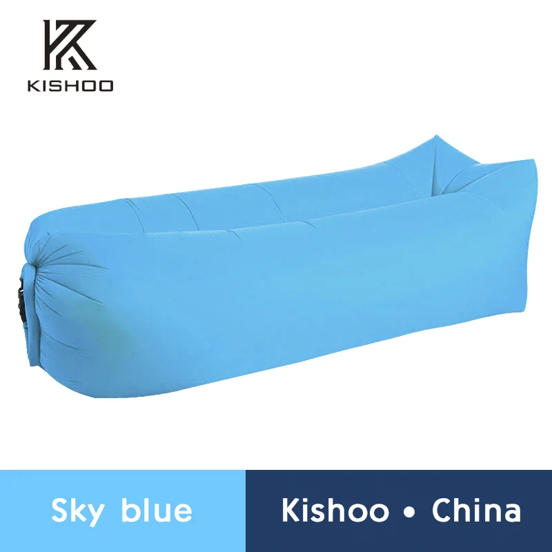 Square Sky blue Новинка! Распродажа! Высококачественный надувной диван с бананом, удобный спальный мешок, портативный нейлоновый спальный мешок - Цвет: Square Sky blue