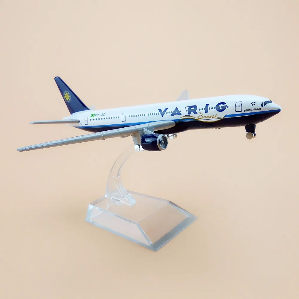 16 см сплав металла Бразилия AIR VARIG B777 Airlines Boeing 777 Airways модель самолета Модель W Стенд