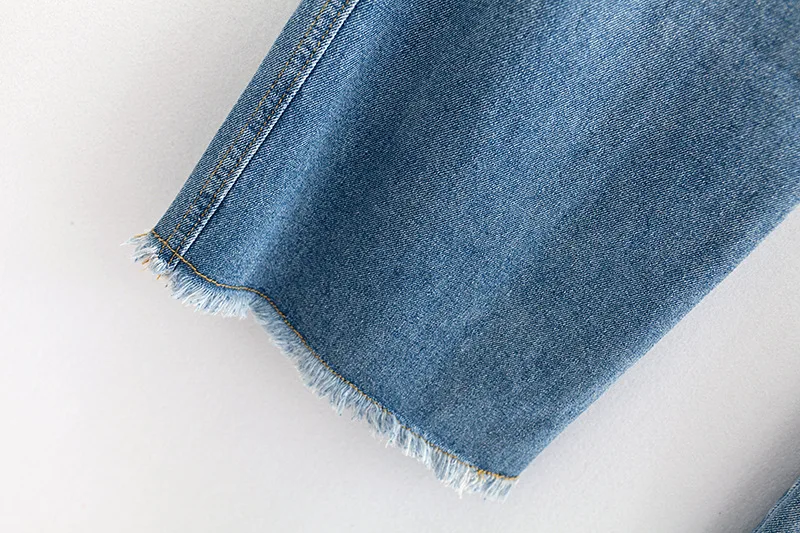 F42 осень-зима Повседневное джинсы длиной до щиколотки для девочек 4XL плюс Размеры