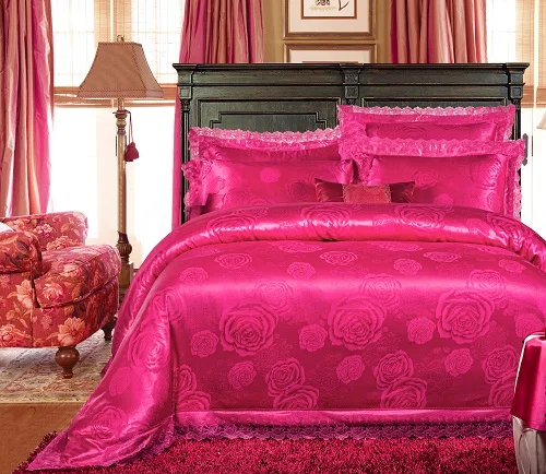 bedding set 11 Королевский, Королевский, белый, красный комплект постельного белья, роскошный свадебный комплект постельного белья, жаккардовый, хлопковый, пододеяльник, Комплект постельного белья, постельное белье, постельное белье, nordico cama - Цвет: bedding set 11