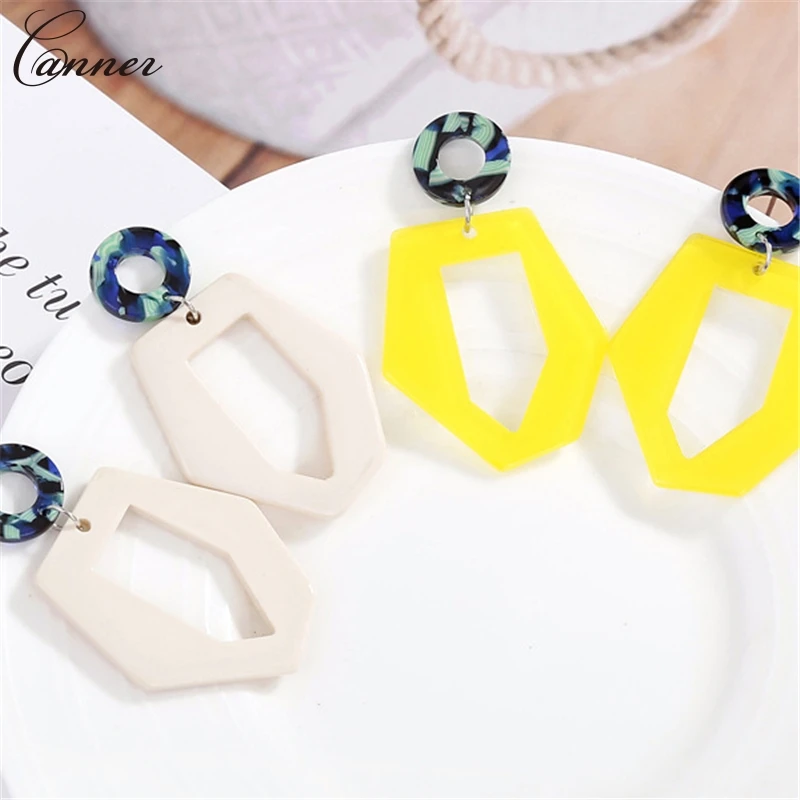 Акриловые Висячие серьги для женщин крупные массивные с уксусной кислотой 2019