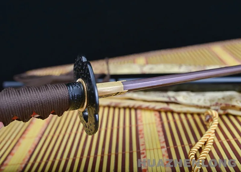 Функциональная ручная Дамасская кованая Катана из красной складной стали с