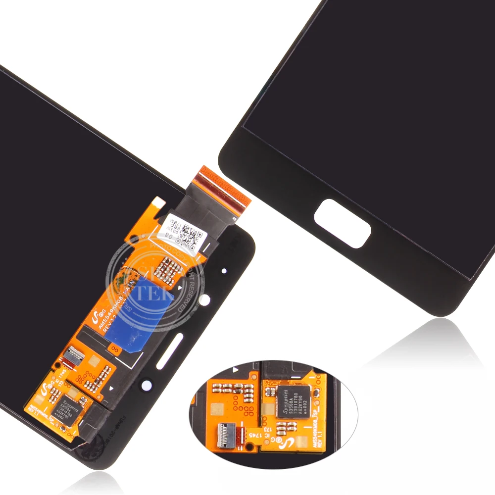 Оригинальный ЖК дисплей Srjtek AMOLED 5 дюйма для Lenovo P2 сенсорный экран с рамкой Vibe P2c72