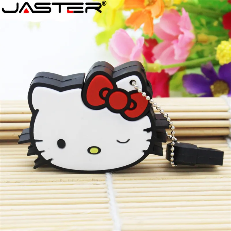 JASTER hello kitty Usb флеш-накопитель 64 ГБ 32 ГБ флеш-накопитель 4 ГБ 8 ГБ 16 ГБ мультфильм U Диск флеш-карта Горячая Распродажа карта памяти