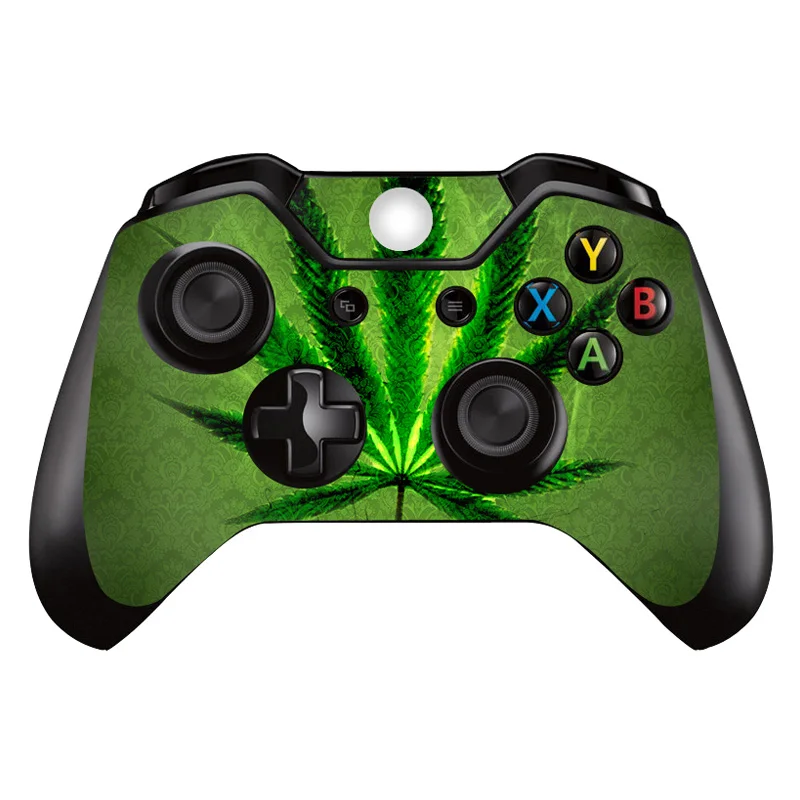 Виниловая наклейка с зелеными листьями для Microsoft Xbox One/тонкий защитный чехол