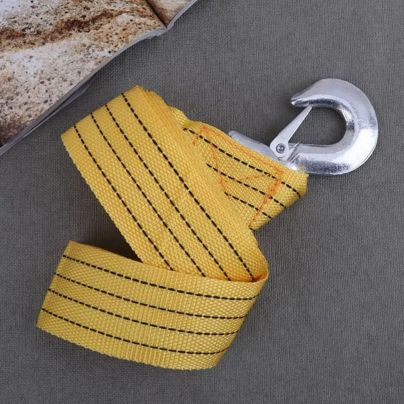 VODOOL 3 Tons 2.9m Car Towing Rope Tow Cable Strap Pull With Hooks Heavy Duty Road Recovery Emergency Helper | Автомобили и