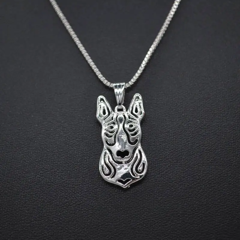 Women's Alloy Pet Dog Necklaces Lovers's Gold Bull Terrier Pendant Drop Shipping | Украшения и аксессуары
