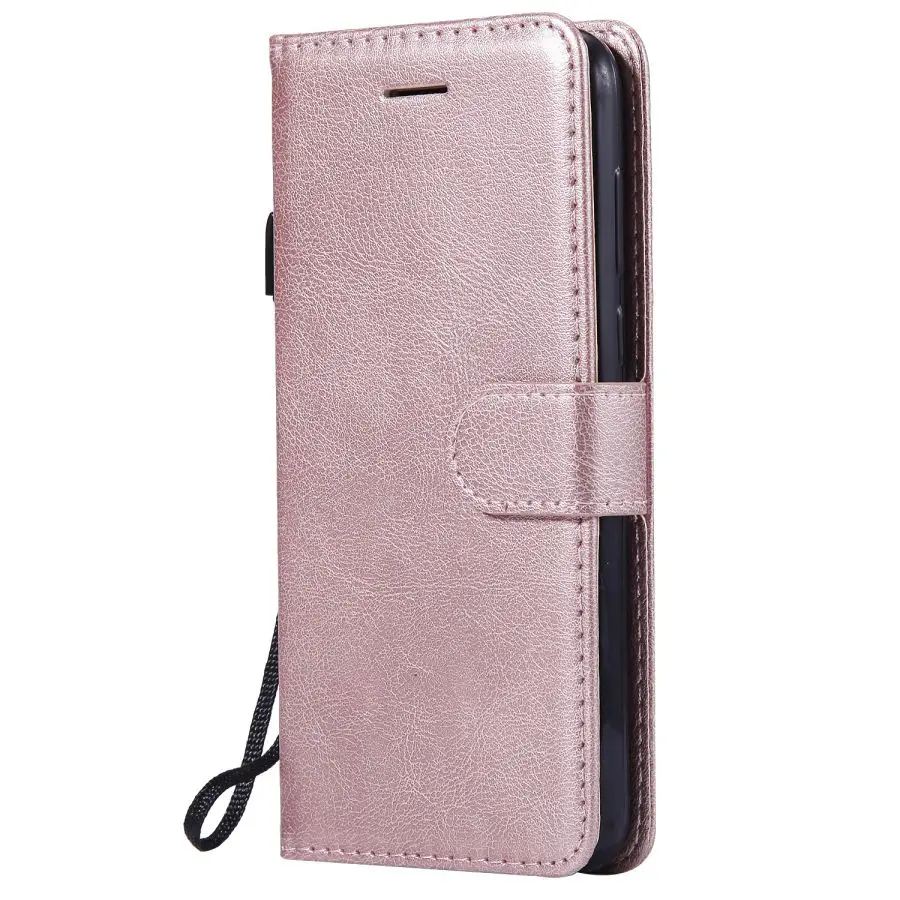 Rose Gold Флип-кожаный чехол для Funda Xiaomi Redmi GO, чехол для Coque Xiaomi Redmi GO, чехол-книжка, Кошелек, Чехол для мобильного телефона, сумка для женщин и мужчин - Цвет: Rose Gold