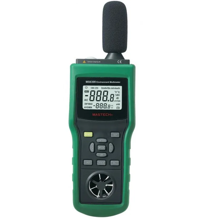 MASTECH MS6300 цифровой многофункциональный измеритель температуры и влажности
