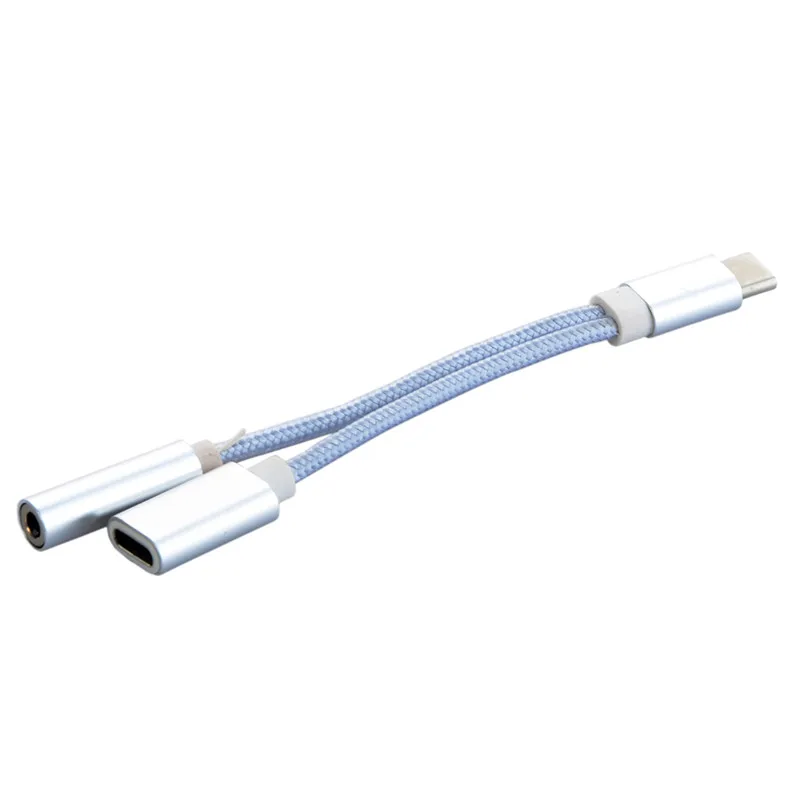 2в1 USB-C кабель USB Тип C до 3 5 мм разъем AUX аудио Type-C наушники гарнитура зарядный