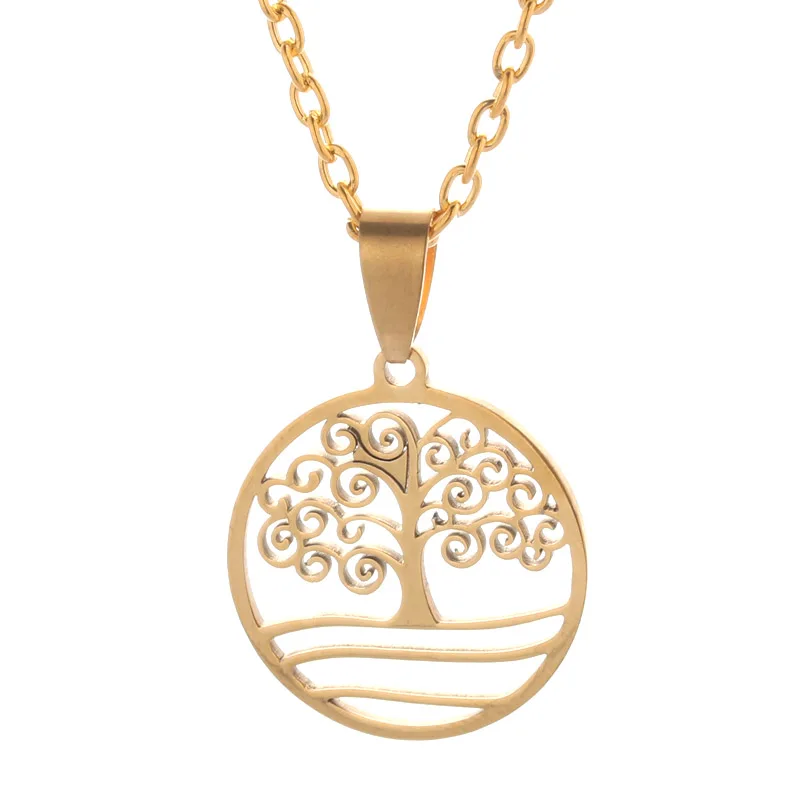 Женское Ожерелье из нержавеющей стали золотое ожерелье с подвеской|Подвески| |