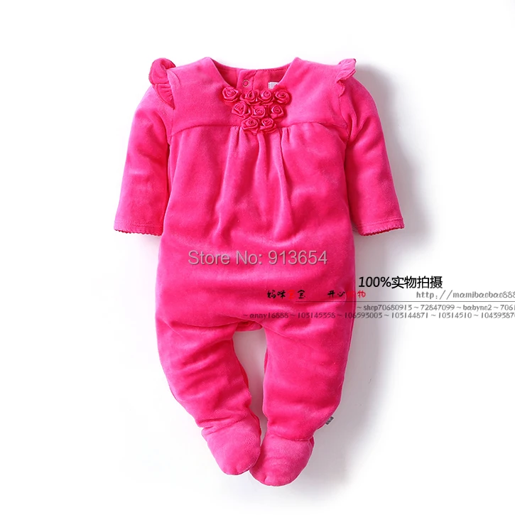 Демисезонная детская одежда из бутика бархатные комбинезоны для новорожденных