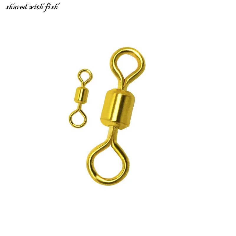 Шарикоподшипник из нержавеющей стали 10 шт./лот Золотые рыболовные Вертлюги