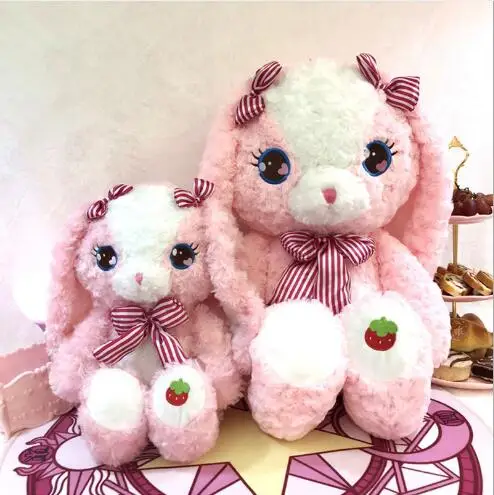 WYZHYPlush Toy Cake Bear Strawberry Rabbit Doll New Year Valentine's Day Gift Female Child 70CM | Игрушки и хобби