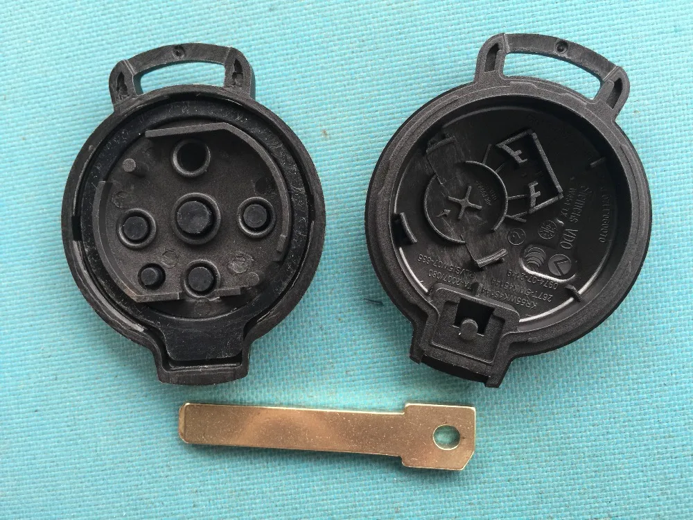 10Pcs/Lot Of 3/4 Buttons Car Key Shell Remote Fob Cover Case Blank For MB Smart 451 Uncut Blade No Logo Auto Parts Accessories - купить по