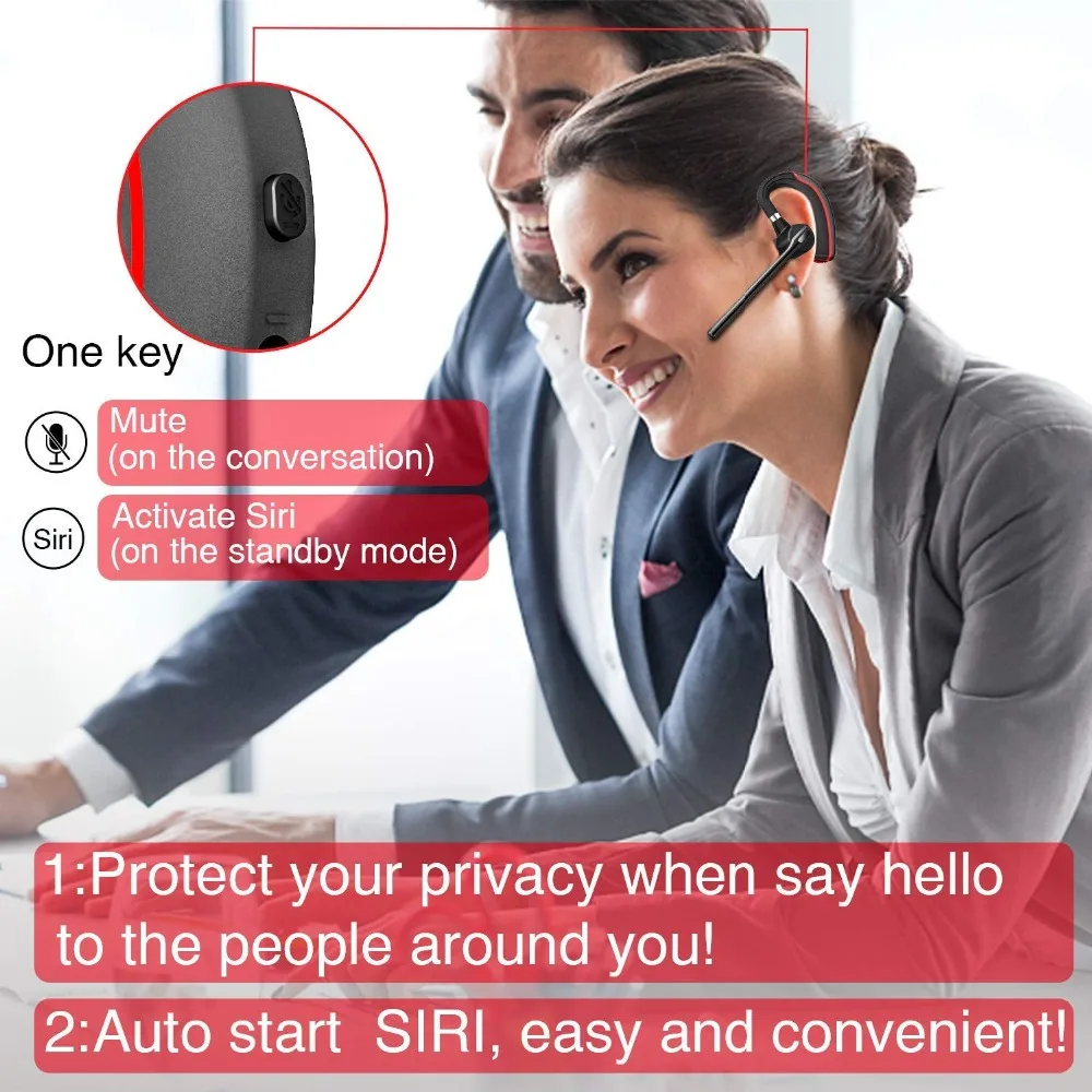 SOOPN беспроводные Bluetooth наушники Hands free гарнитура