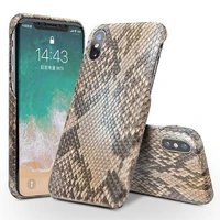 qialino luxury custom built python skin genuine leather back cover for iphone x ultra thin phone case for iphone x for 5 8 inch