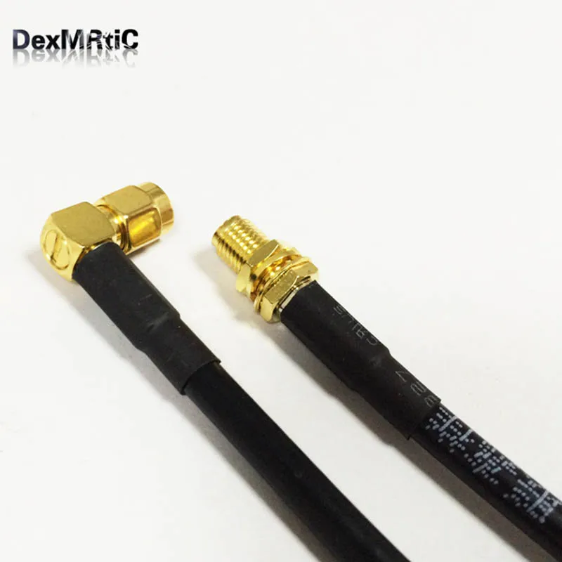 Радиочастотный Wi Fi роутер RP с прямым углом SMA и гнездовым разъемом RG58 50 см/100 см