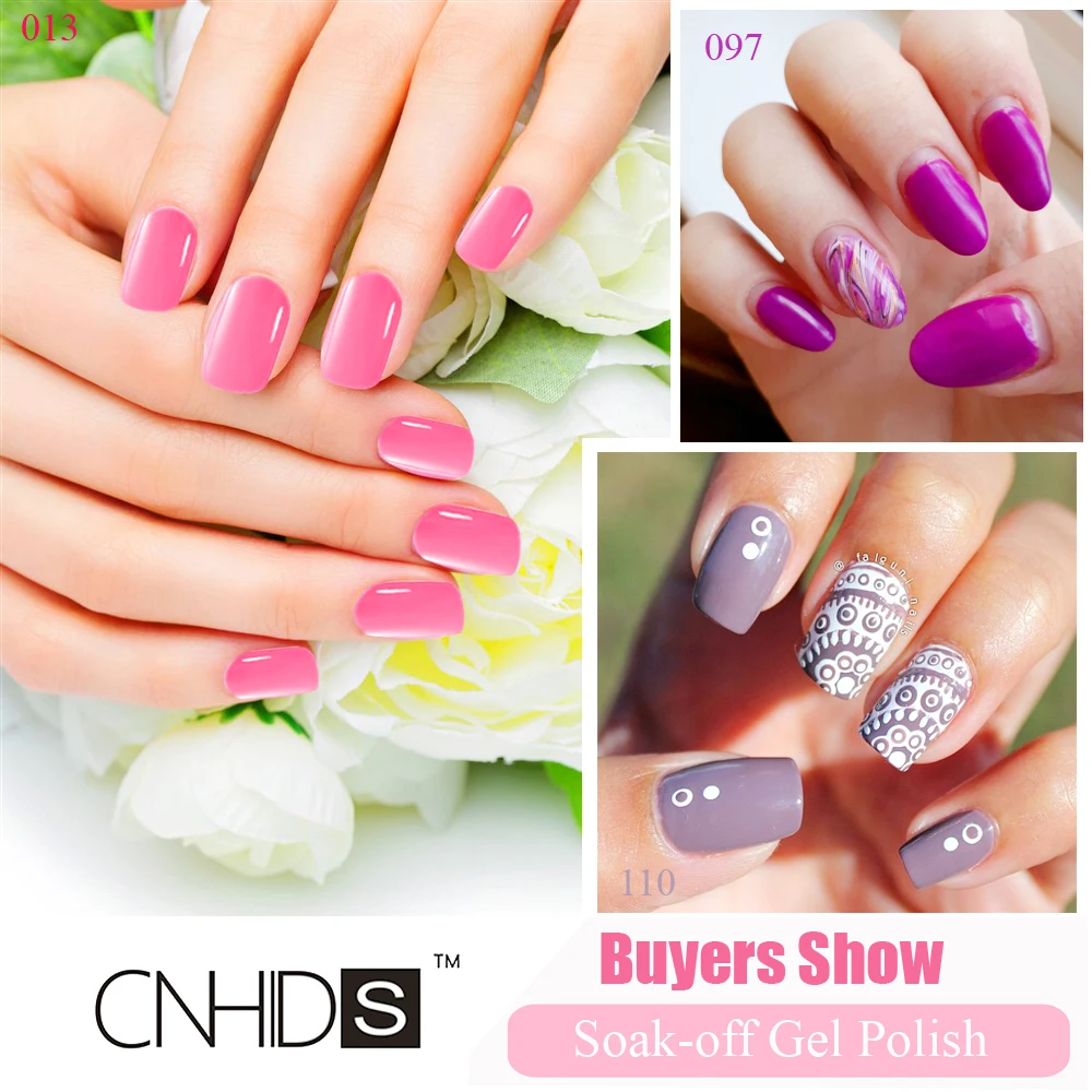 CNHIDS 10 шт./лот Гель лак для ногтей УФ и светодиодный сияющий цветной 132 цветов 7 5 мл