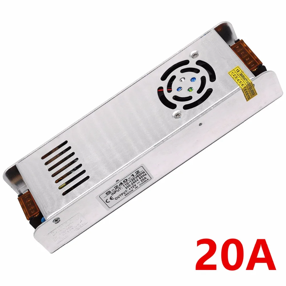 AC 110 В-220 В к DC 12 Трансформаторы освещения 1A 5A 10A 20A 30A светодио дный водитель фары