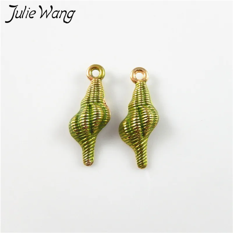 Julie Wang 16 шт. зеленые фиолетовые розовые синие Разноцветные Оптовые эмалевые сплав