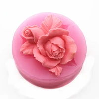 3d roses cake mould chocolate silicone soap molds for soap making