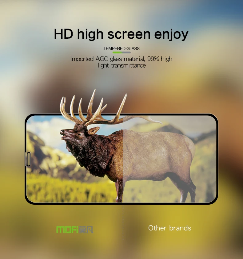 MOFi для iPhone XR стекло закаленное 3D полное покрытие Защитная пленка для экрана для iPhone XR стеклянная Защитная пленка для iPhone xr